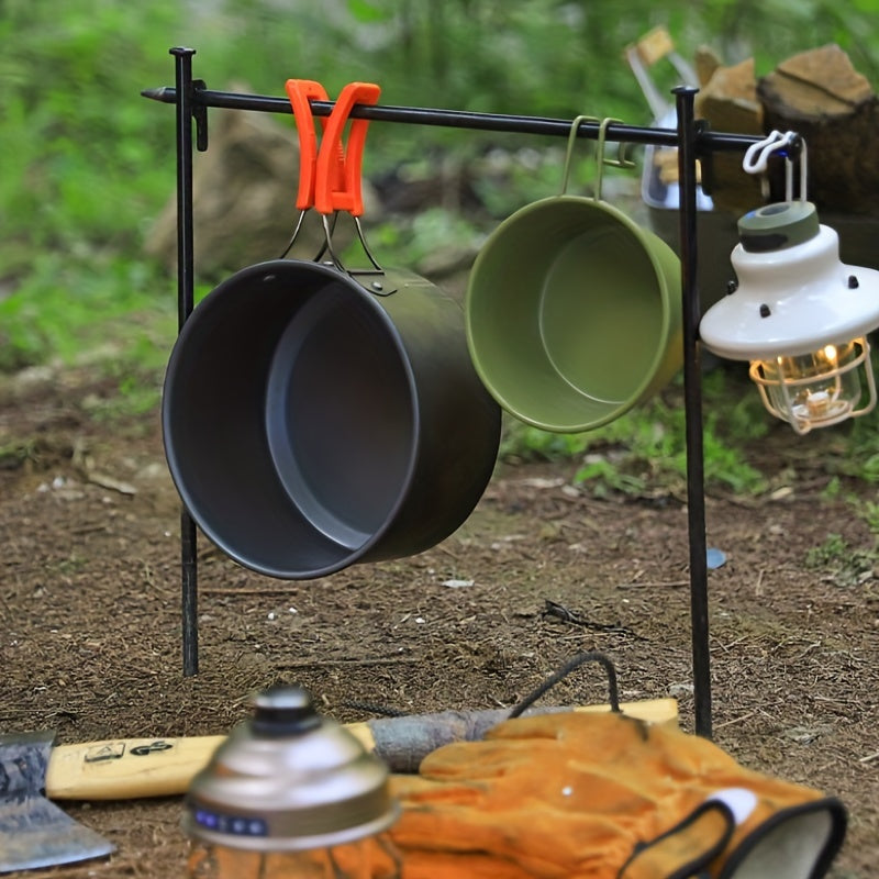 Ultralätta kokkärl aluminium Set för camping portabelt och hållbart-4