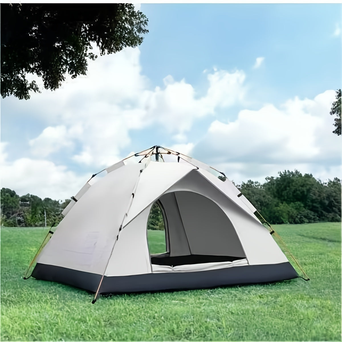 Vattentätt Pop-Up Tält 4 Personer Snabb Setup Camping-4