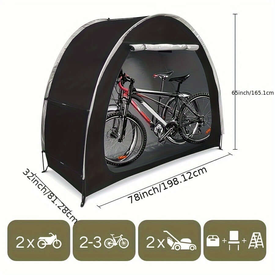Vattentätt cykeltält utomhus med slitstarkt skydd och bärbar design finns hos Aktivcamping
