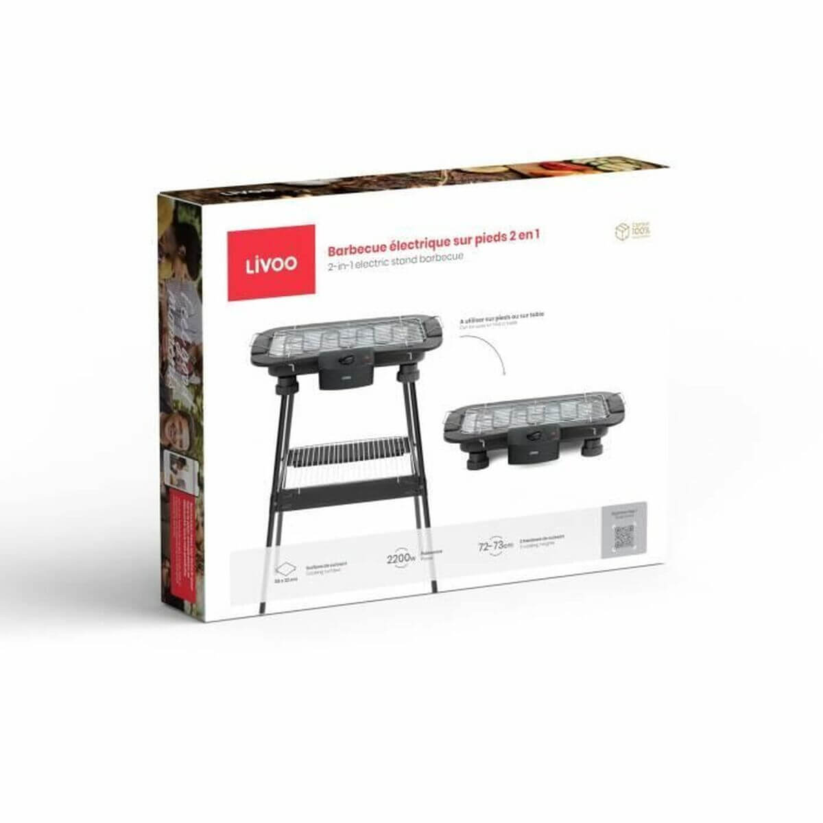 Elektrisk Grill Livoo DOM506 2200 W finns hos Aktivcamping