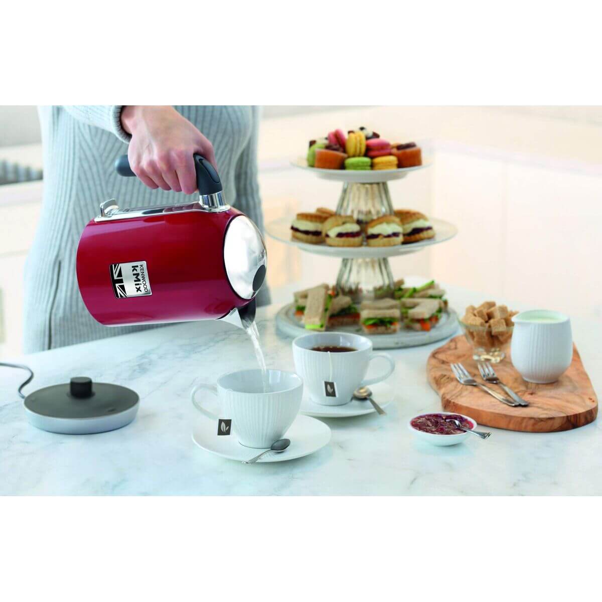 Vattenkokare Kenwood ZJX650RD Röd Metall Rostfritt stål 2200 W 1 L - finns hos Aktivcamping