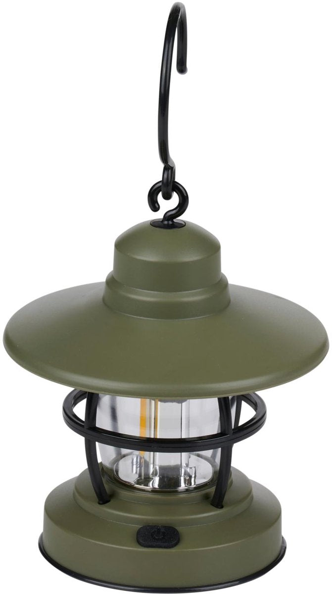 Campinglampa Camp Active LED med krok för tält och utomhusbruk grön