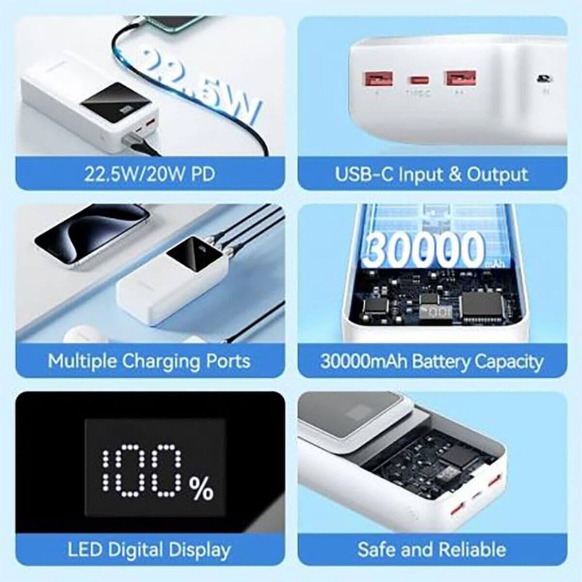 Powerbank Vention FHMW0 finns hos Aktivcamping