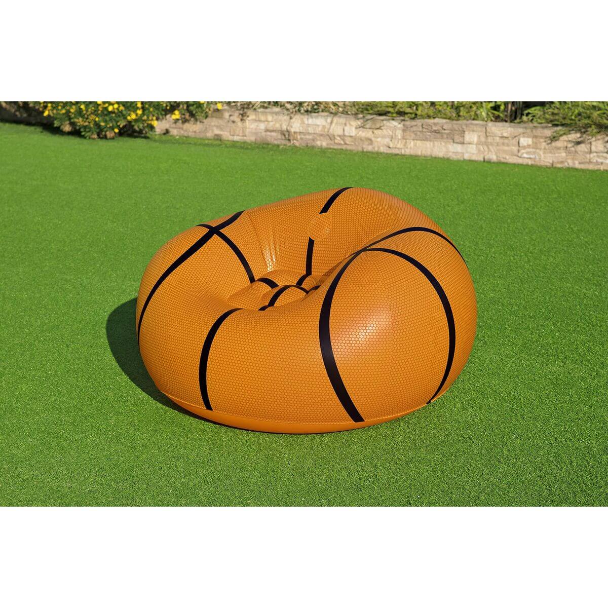Stor uppblåsbar stol Basketboll Bestway 114x112x66 cm finns hos Aktivcamping