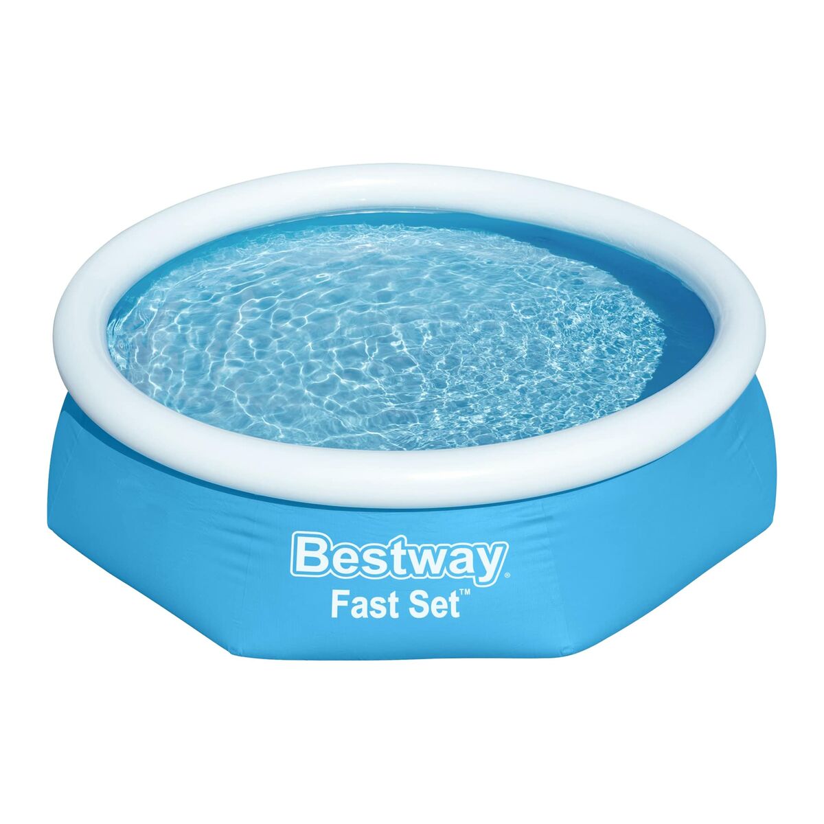 Uppblåsbar bassäng Bestway Blå 1880 L 244 x 61 cm