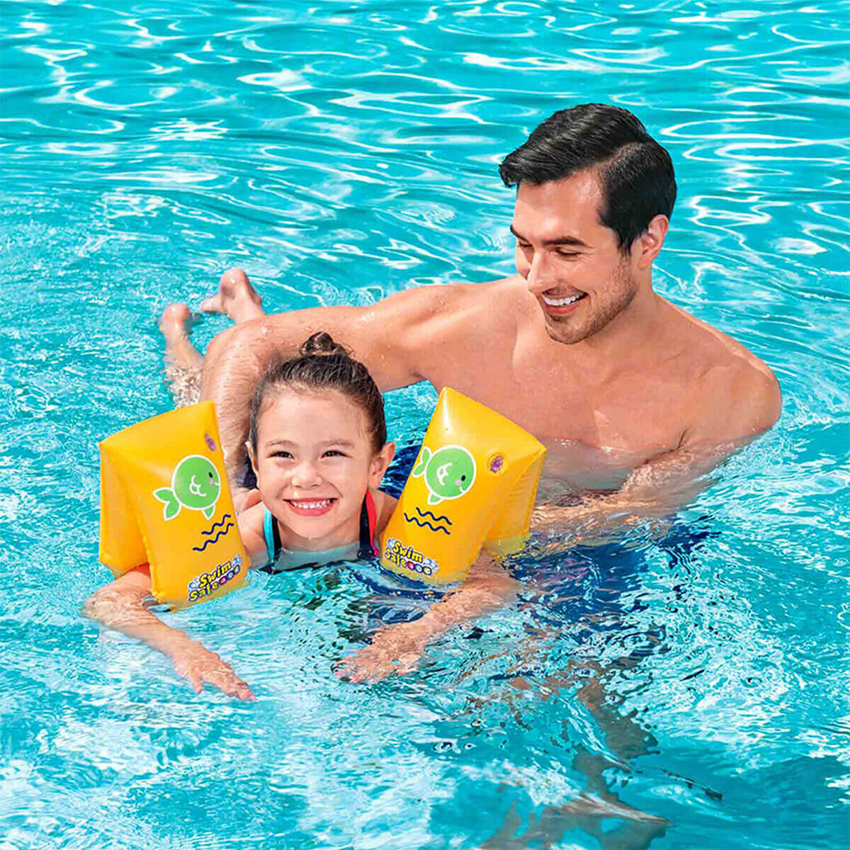 Bestway Dekorerade uppblåsbara armringar 30x15 cm +5 till 12 år Strand och Pool 32102 finns hos Aktivcamping