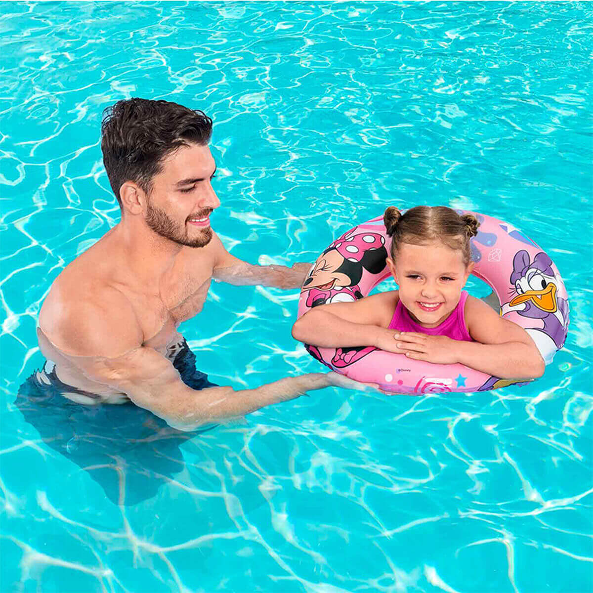 Bestway Uppblåsbar Flotte Disney Minnie D56 cm +3 till 6 År Strand och Pool 91040 finns hos Aktivcamping