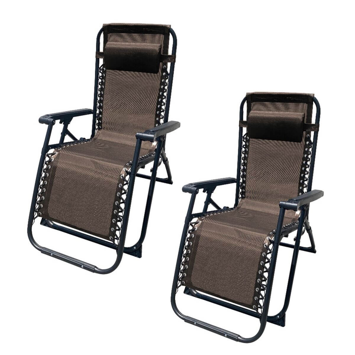 Hopfällbar campingstol Marbueno Brun 90 x 108 x 66 cm finns hos Aktivcamping
