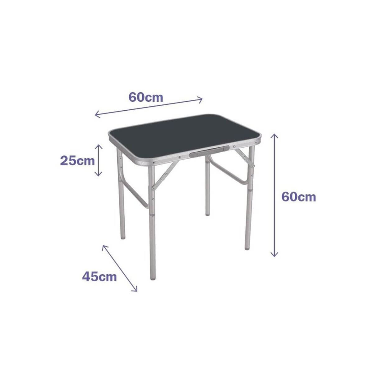 Fällbord Marbueno Grå 60 x 60 x 45 cm finns hos Aktivcamping