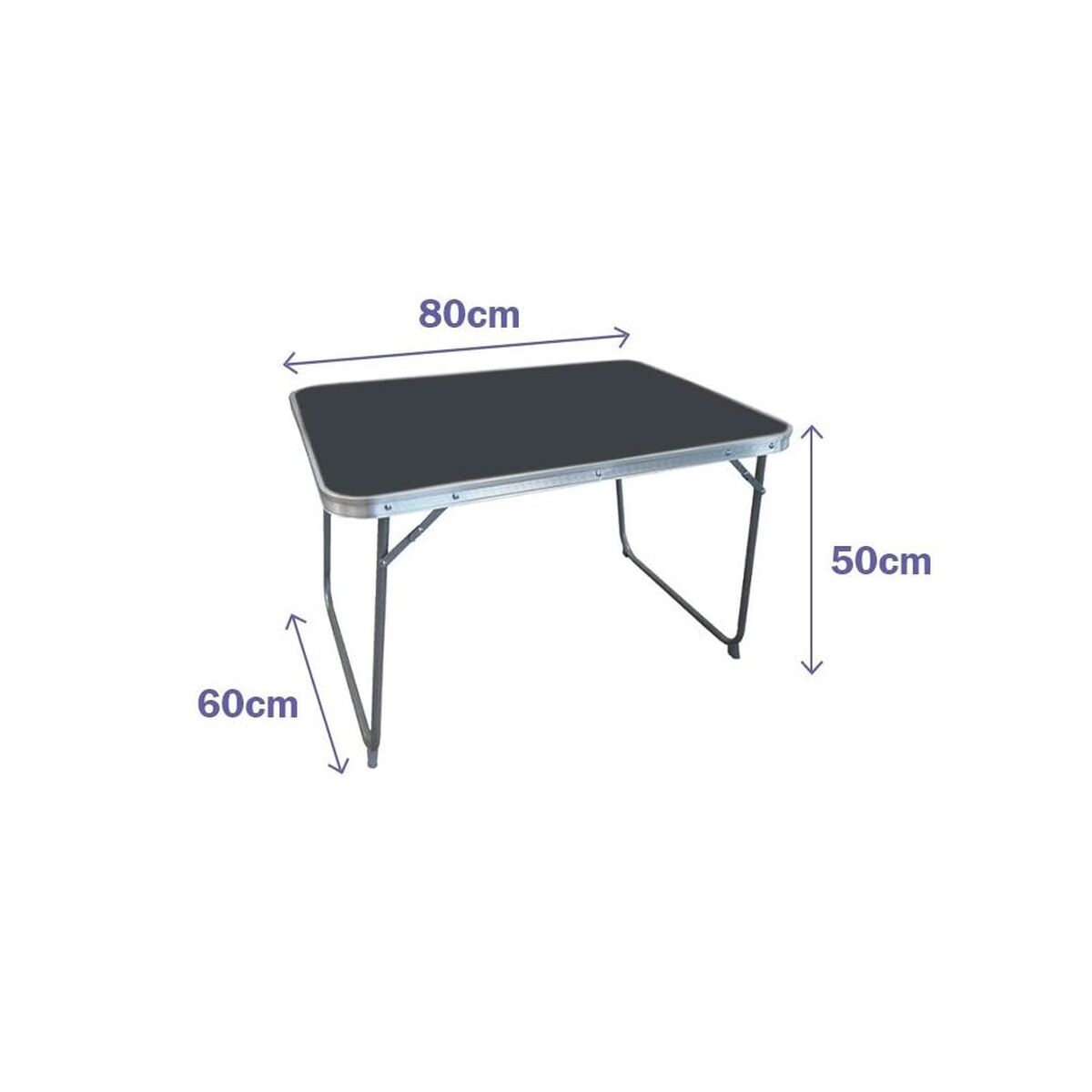 Fällbord Marbueno Grå 80 x 60 x 50 cm - finns hos Aktivcamping