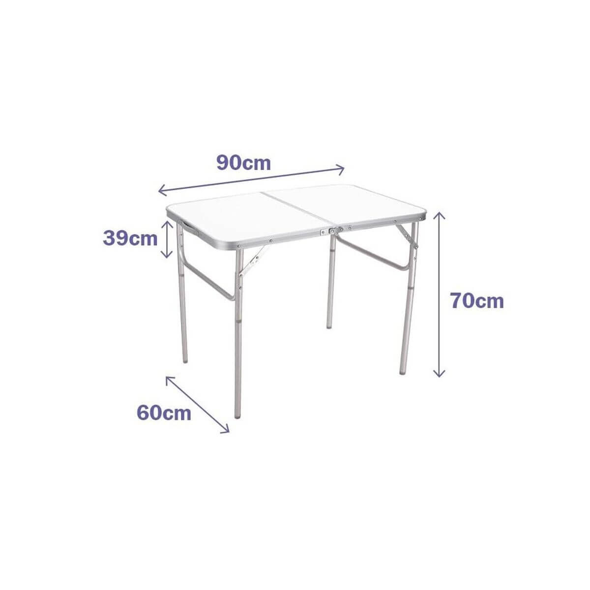 Fällbord Marbueno Vit 90 x 70 x 60 cm finns hos Aktivcamping