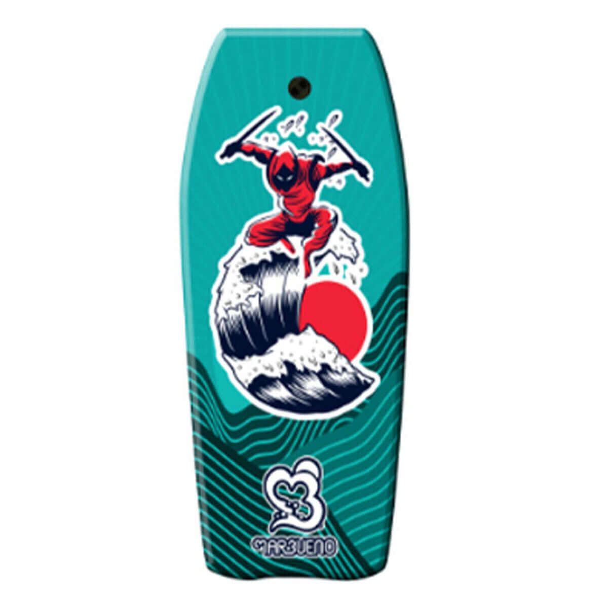 Bodyboard Marbueno 10072NINJ Multicolour 5 x 94 x 45 cm finns hos Aktivcamping