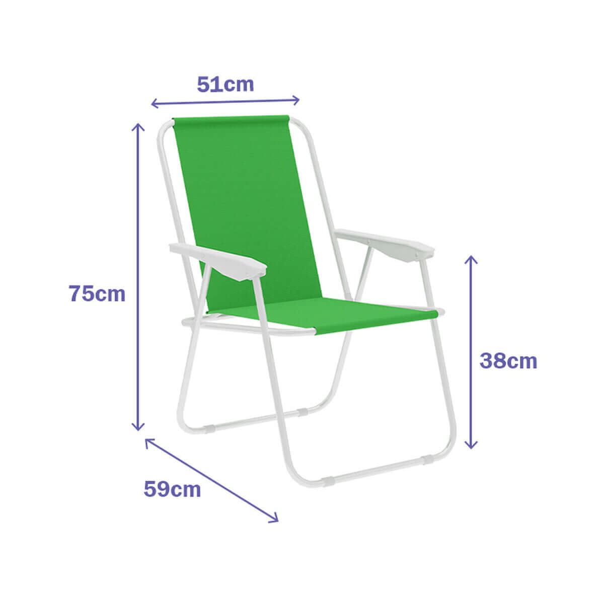 Hopfällbar Stol Marbueno Grön 59 x 75 x 51 cm finns hos Aktivcamping