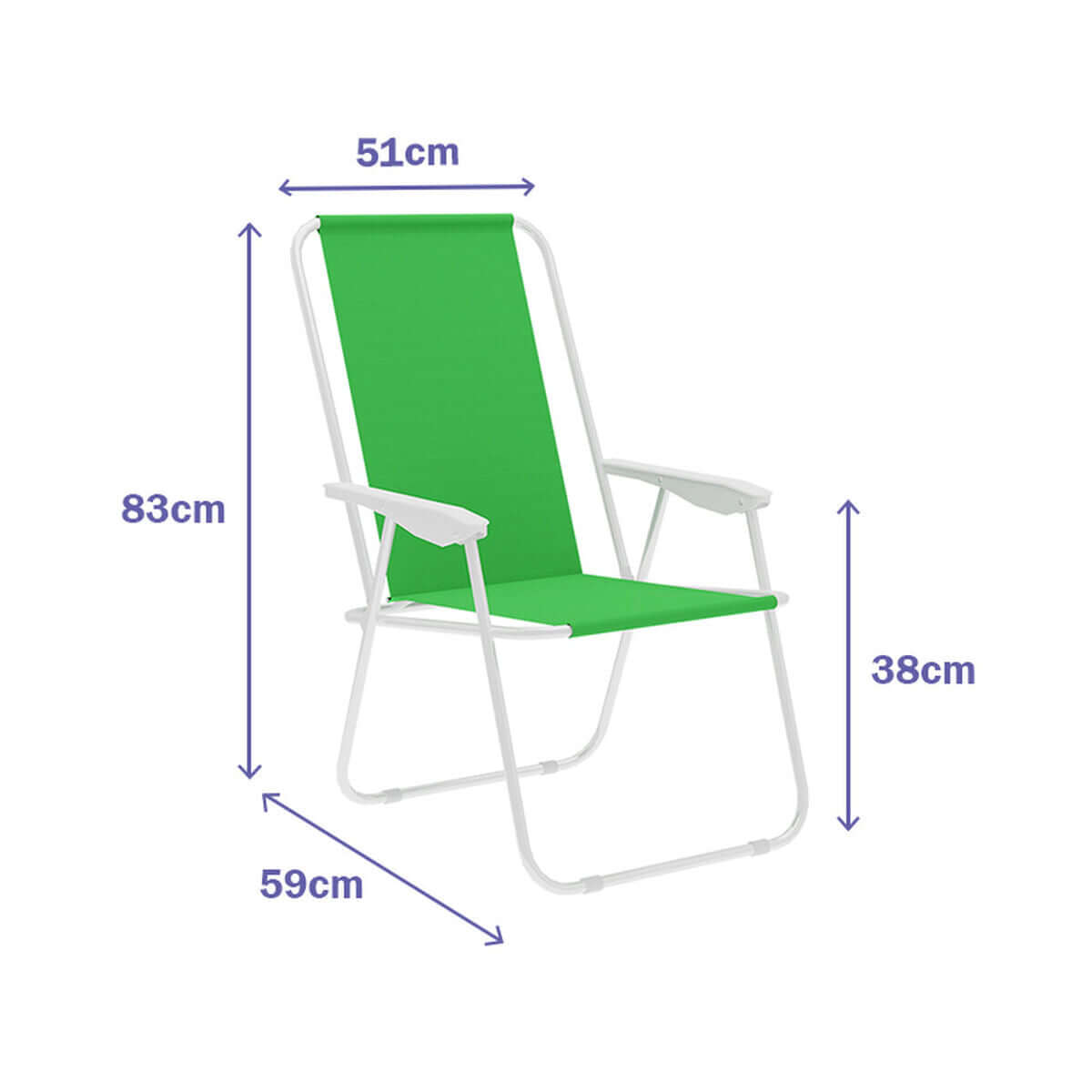 Hopfällbar Stol Marbueno Grön 59 x 83 x 51 cm finns hos Aktivcamping