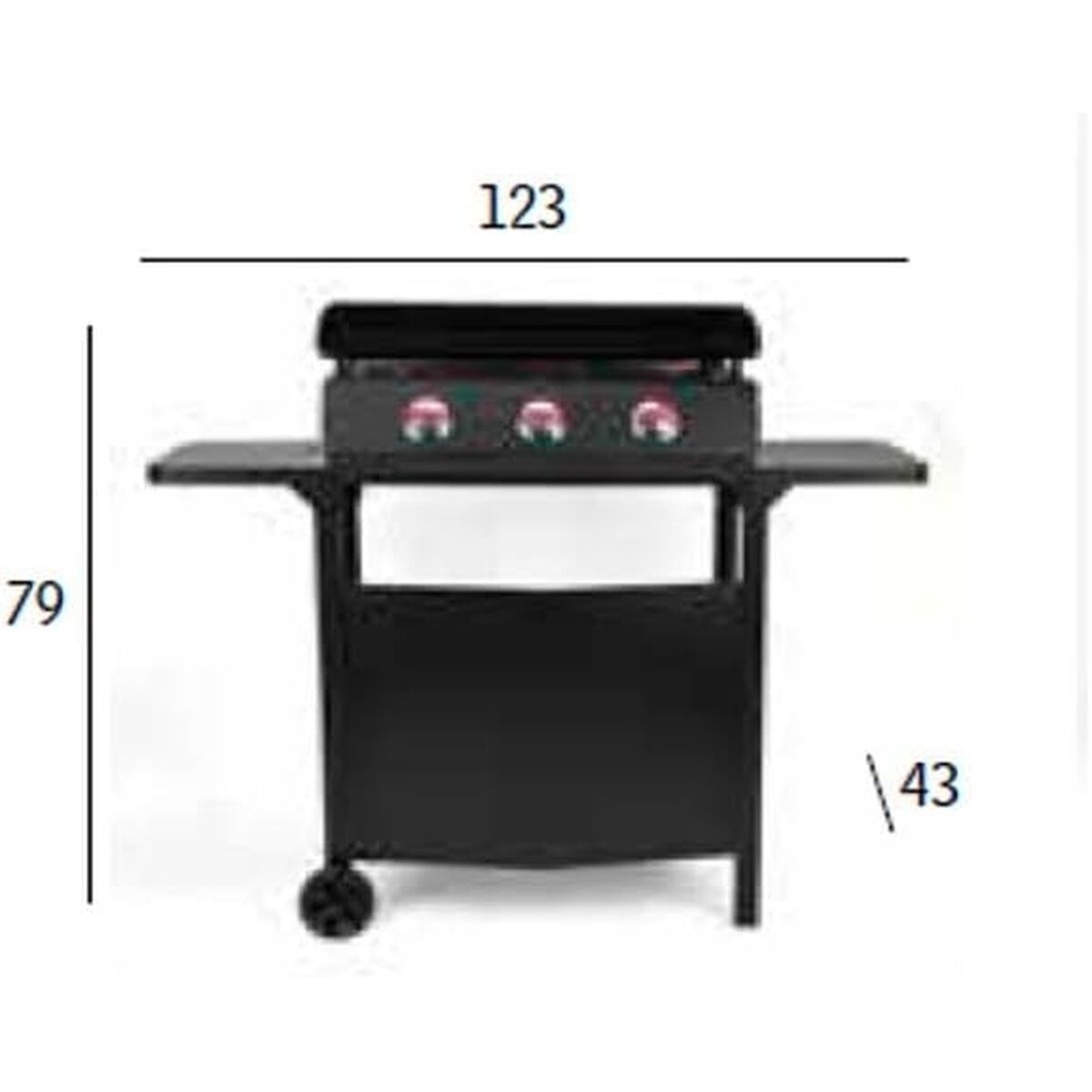 Grillbord Vitrokitchen PGT335N finns hos Aktivcamping