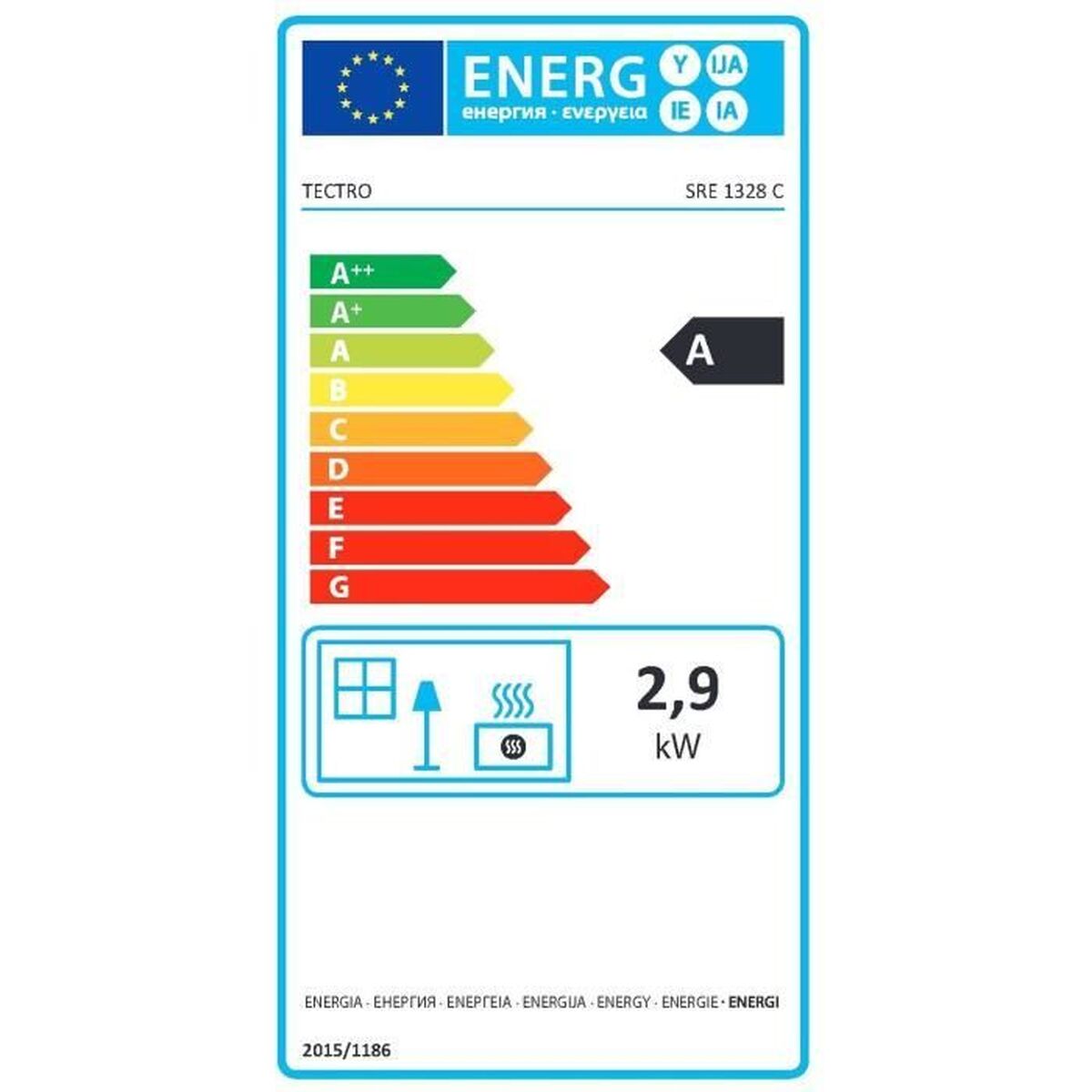 Oljeelement SRE 1228 C Svart 2850 W finns hos Aktivcamping