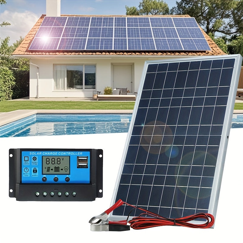 Utomhus Solkraftgenerator med Avtagbar Controller 100A Kompakt finns hos Aktivcamping