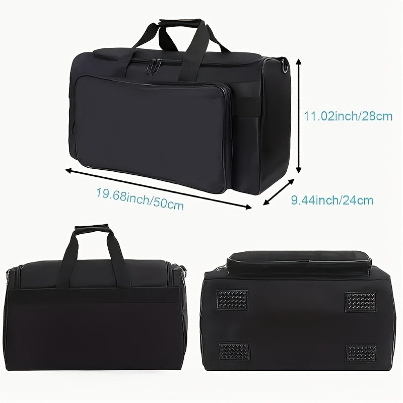 Duffelväska Black Neon Green Durable Sports Gym Bag