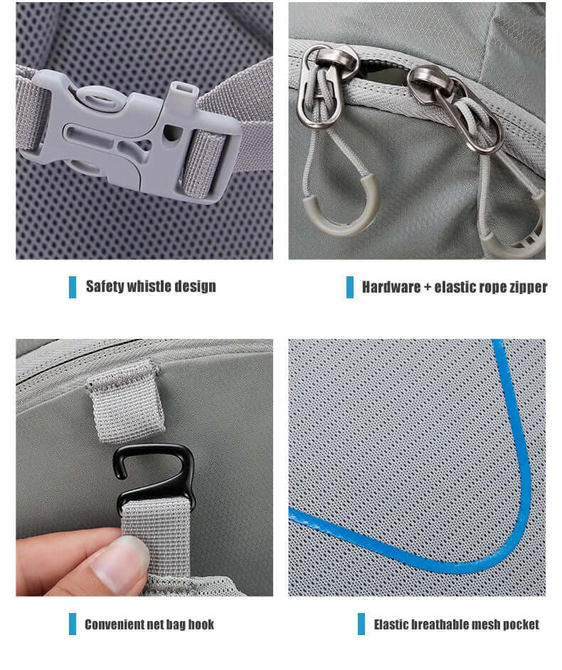 Vattentät Vandringsryggsäck Grå Lätt och Ergonomisk finns hos Aktivcamping