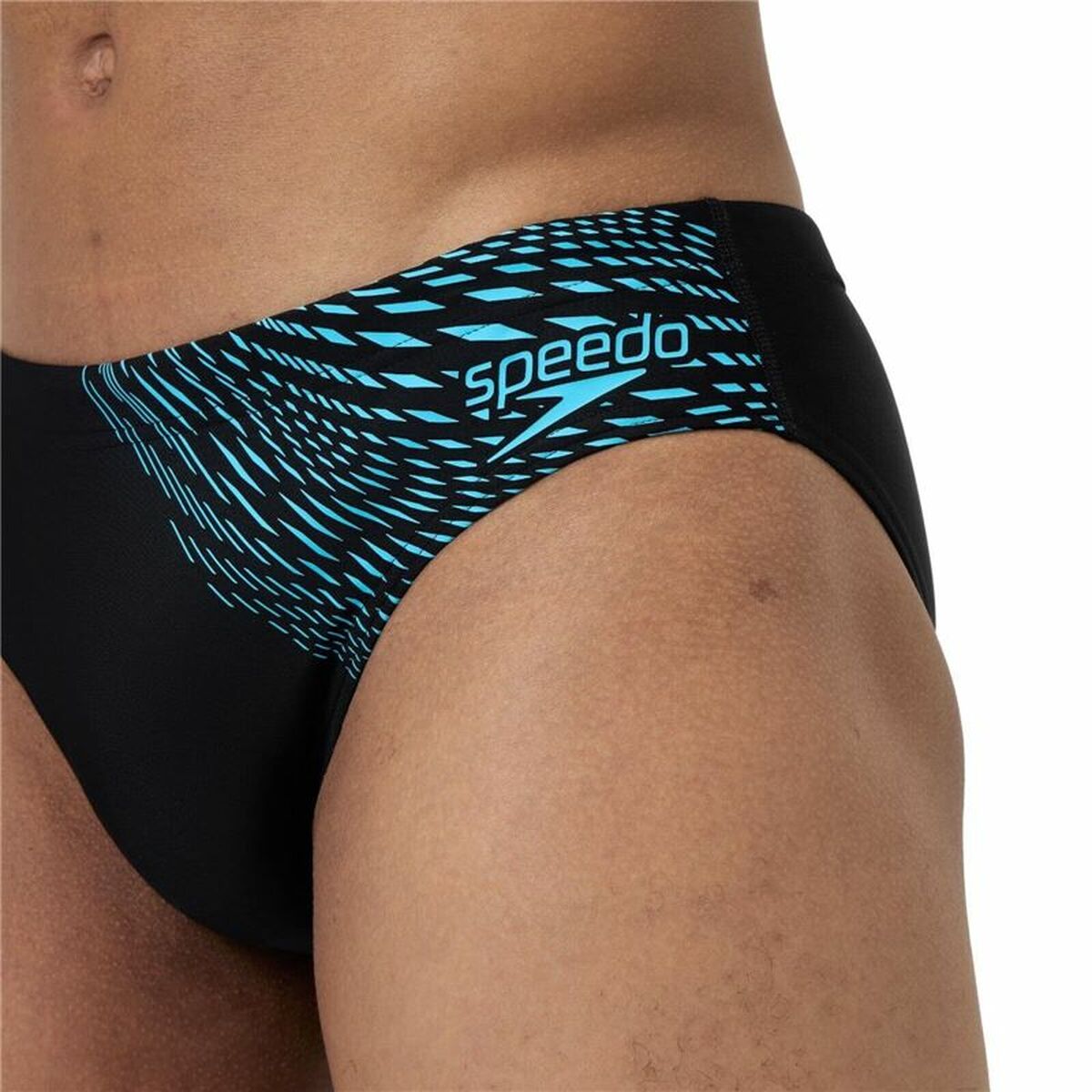 Badbyxor Herr Speedo Medley Logo Blå Svart finns hos Aktivcamping