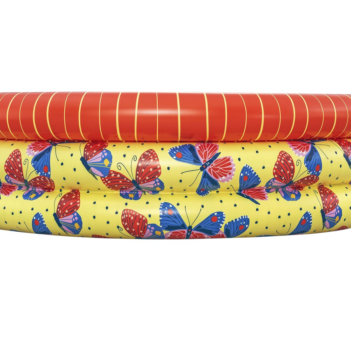 Bestway Barns Uppblåsbar Pool 3 Ringar Fjärilar 168x38 cm +2 år Trädgård 51202 - finns hos Aktivcamping