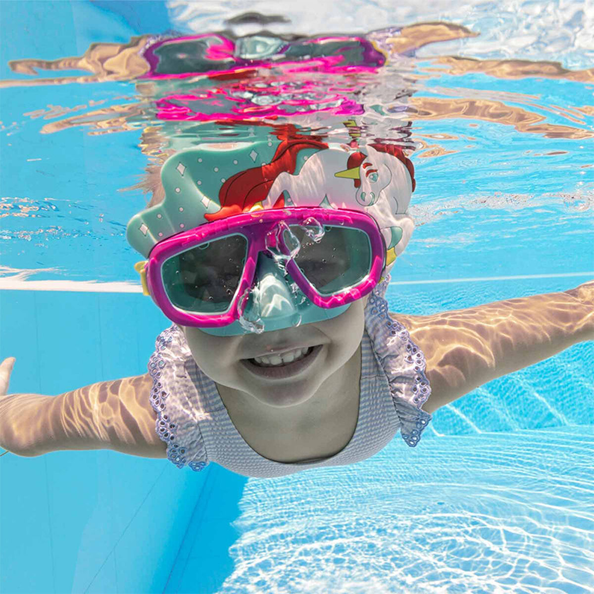 Bestway Dykmask Junior Anatomiskt Bälte Färg Blandat +7 År Strand och Pool 22059 finns hos Aktivcamping