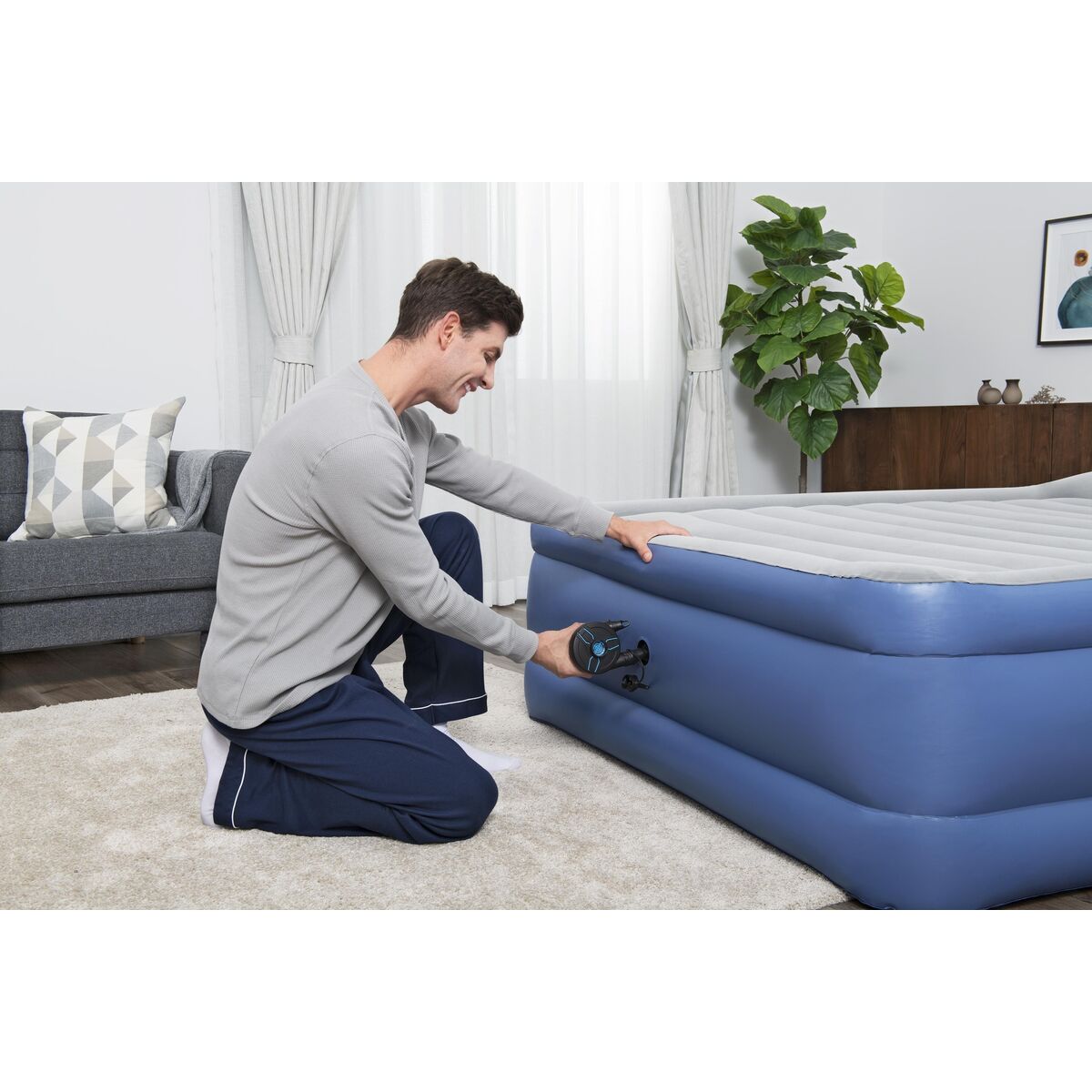 Bestway Elektrisk Pump 11,5x10,1x10,4 cm 565 L/min Uppblåsbar och Camping 62260 - finns hos Aktivcamping