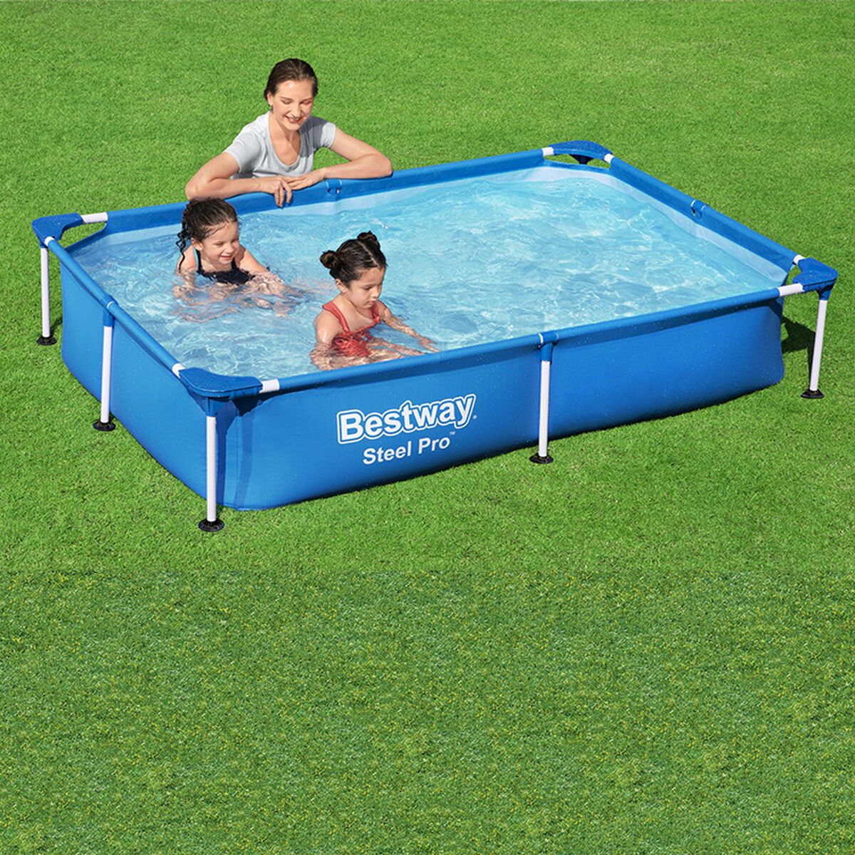 Bestway Fast Pool 221x150x43 cm Trädgård 56401 - finns hos Aktivcamping