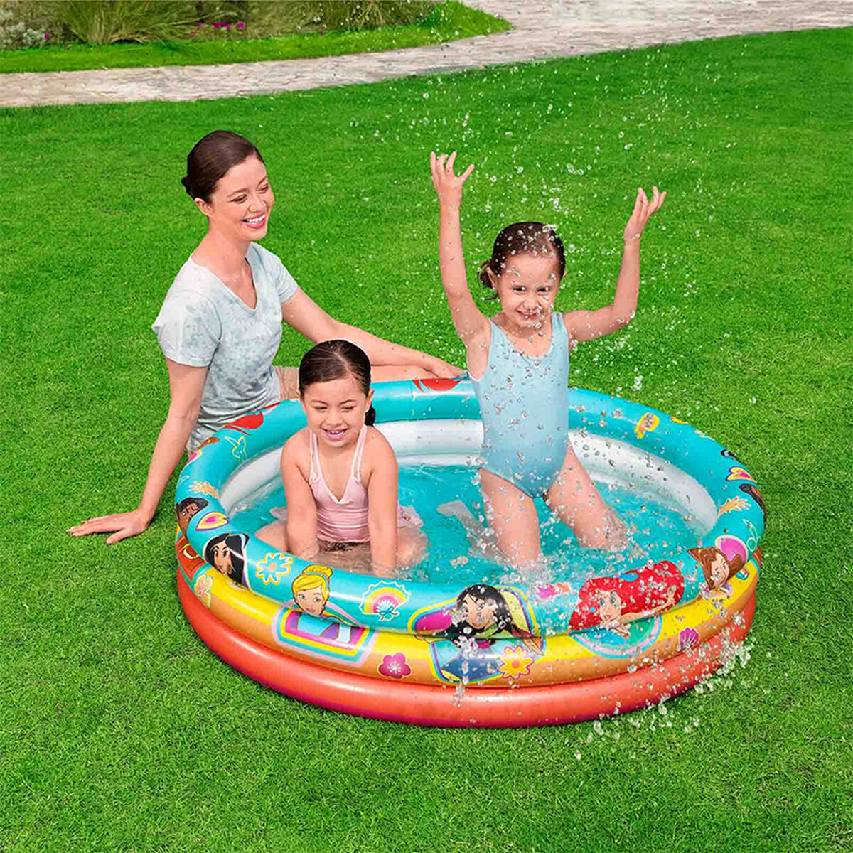Bestway Uppblåsbar Pool Disney Prinsessor 122x30 cm +2 År Trädgård 91099 finns hos Aktivcamping