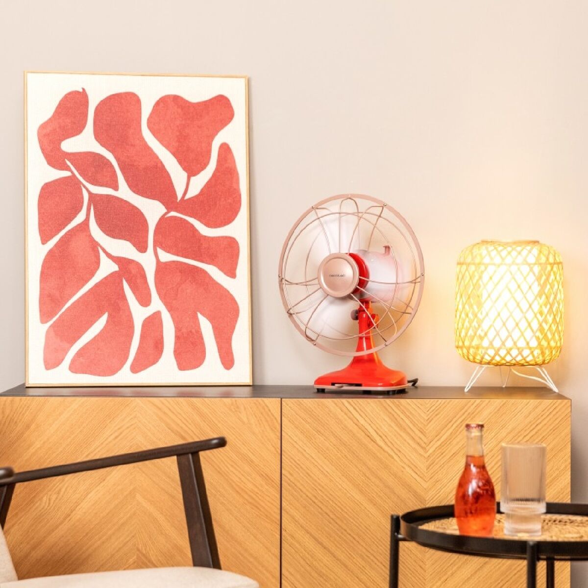 Bordsfläkt Cecotec EnergySilence 1090 RetroDesk 40 W Röd finns hos Aktivcamping