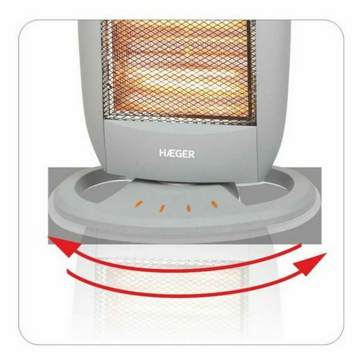 Bärbart värmeelement Haeger HH-120.002A Vit 1200 W finns hos Aktivcamping