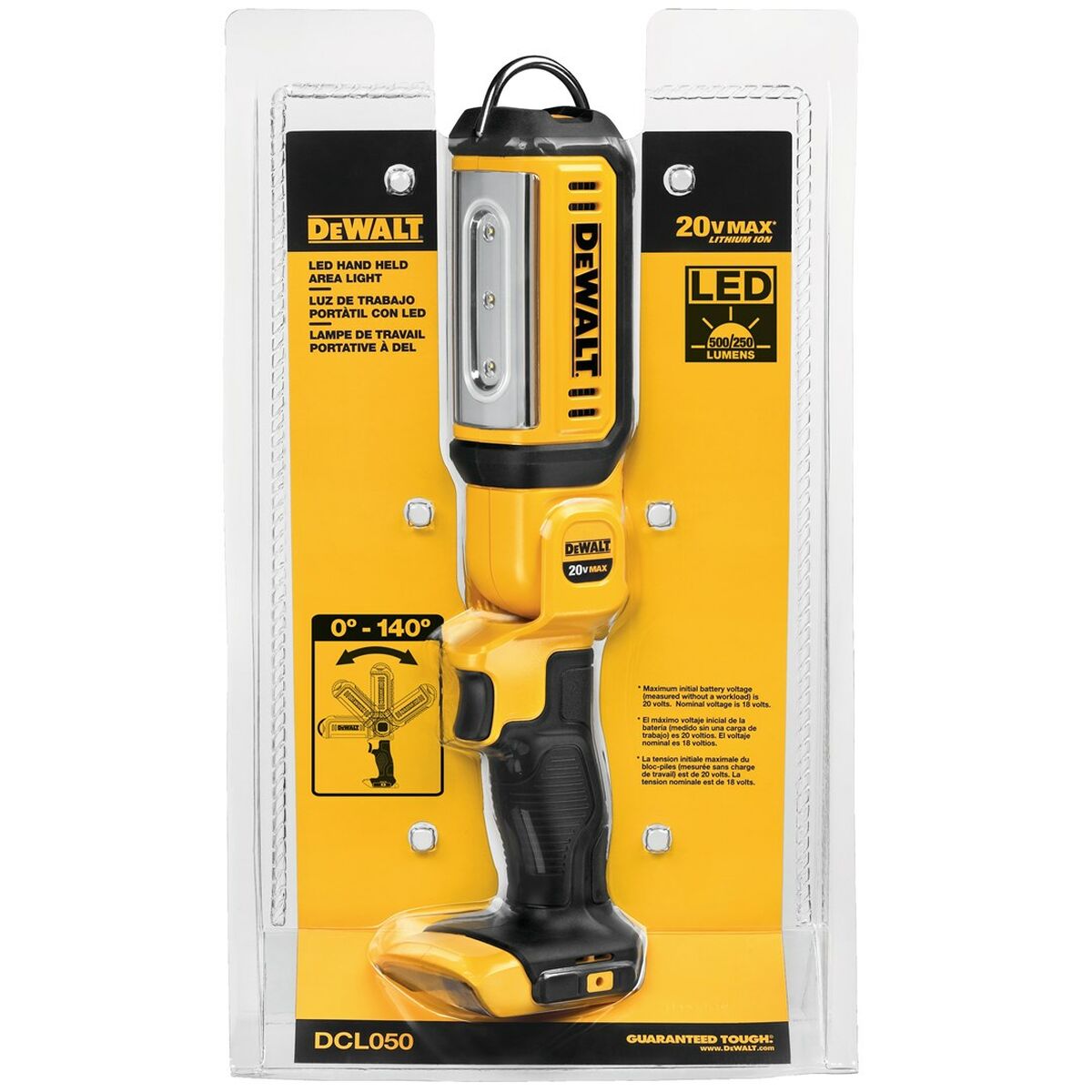 Ficklampa Dewalt DCL050 500 lm finns hos Aktivcamping