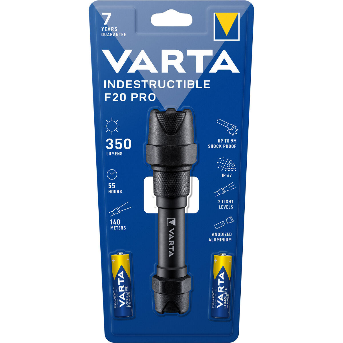 Ficklampa LED Varta Indestructible F20 Pro 6 W 350 lm finns hos Aktivcamping