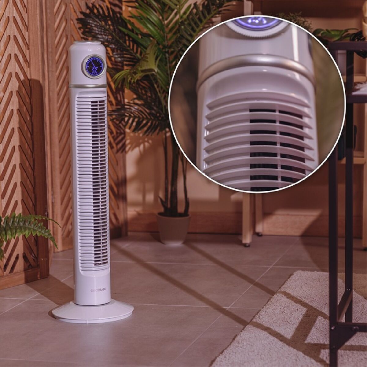 Fläkttorn Cecotec EnergySilence 1090 Skyline Retro Smart Vit 40 W finns hos Aktivcamping