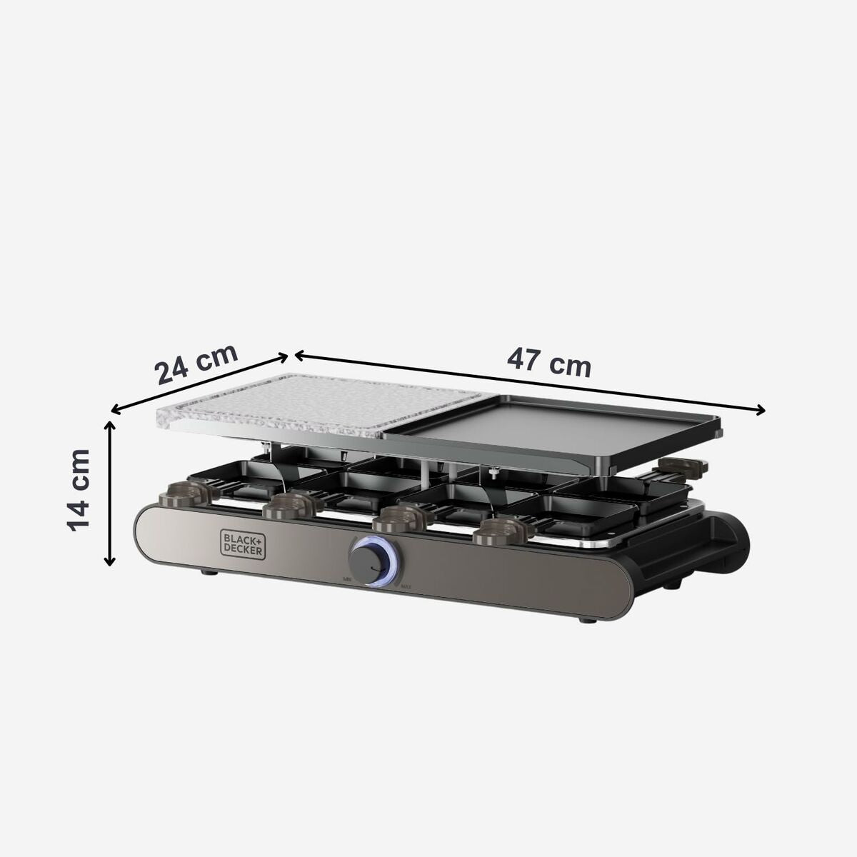 Grillplatta Black & Decker BXFC1400E 1400 W finns hos Aktivcamping