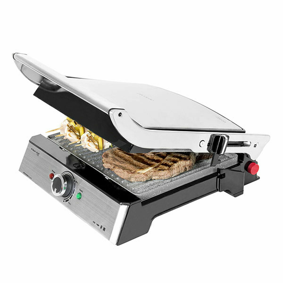 Grillplatta Cecotec Rock'nGrill Pro Silvrig 2000 W finns hos Aktivcamping