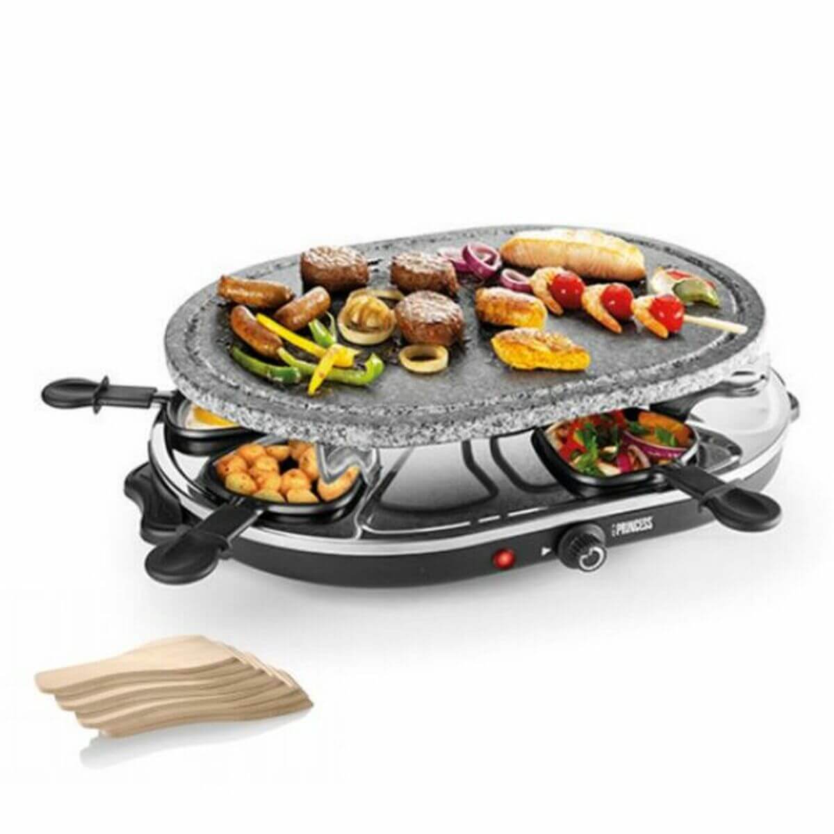 Grillplatta Princess 8 Oval Stone finns hos Aktivcamping