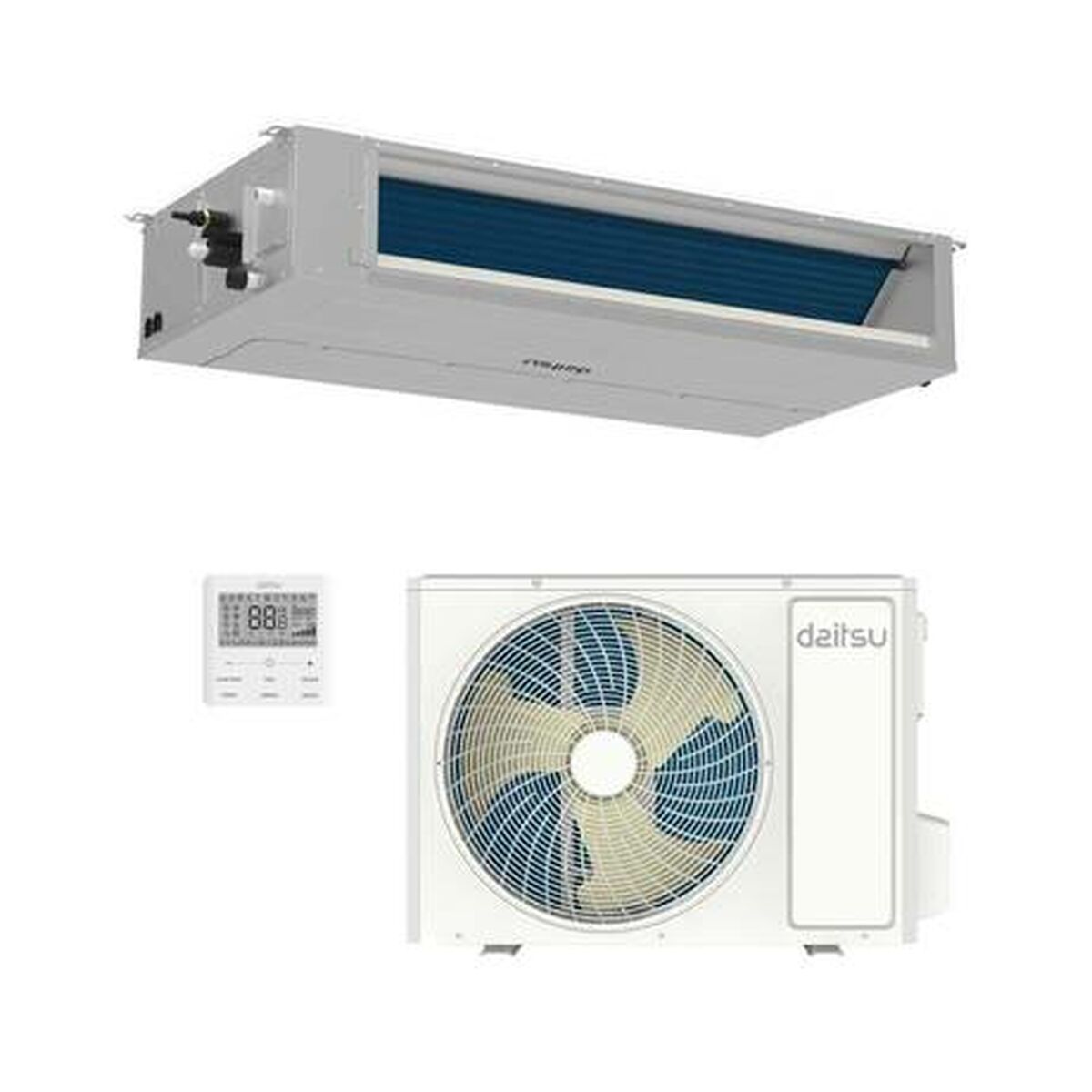 Luftkonditionering för kanalanslutning DAITSU ELECTRIC ACD42KDBS A+ A++ 12468 w finns hos Aktivcamping