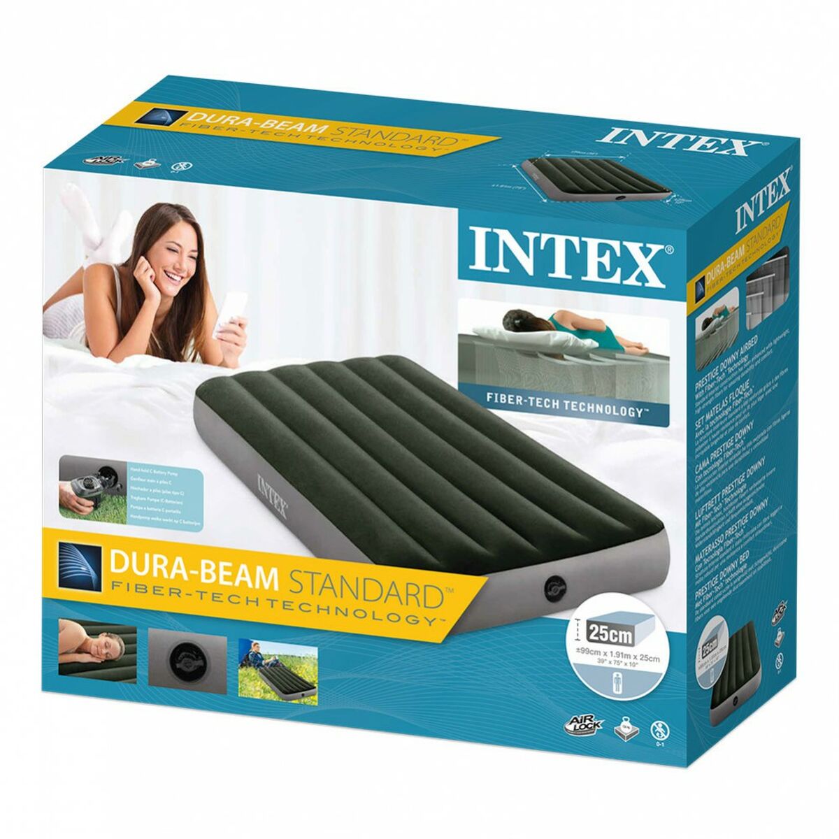 Luftmadrass Intex 99 x 25 x 191 cm finns hos Aktivcamping