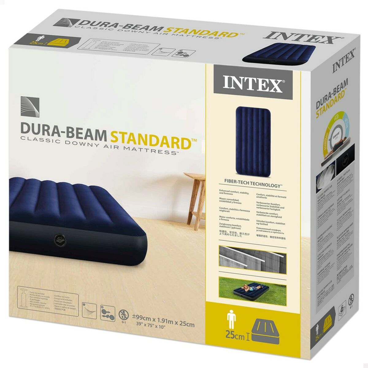 Luftmadrass Intex Dura-Beam Standard Classic Downy 99 x 25 x 191 cm finns hos Aktivcamping