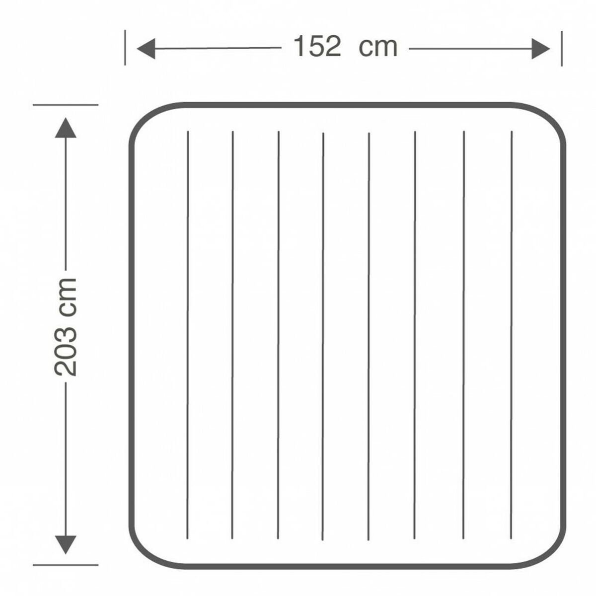 Luftmadrass Intex STANDARD CLASSIC DOWNY 203 x 25 x 152 cm finns hos Aktivcamping