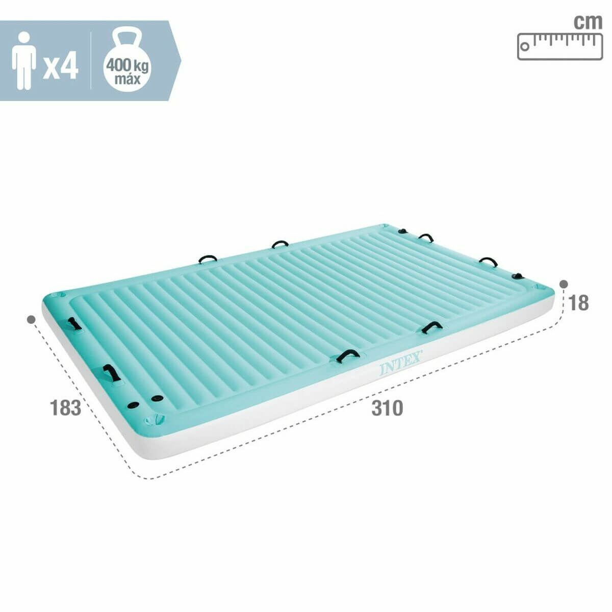Luftmadrass Intex Water Lounge 310 x 183 cm finns hos Aktivcamping