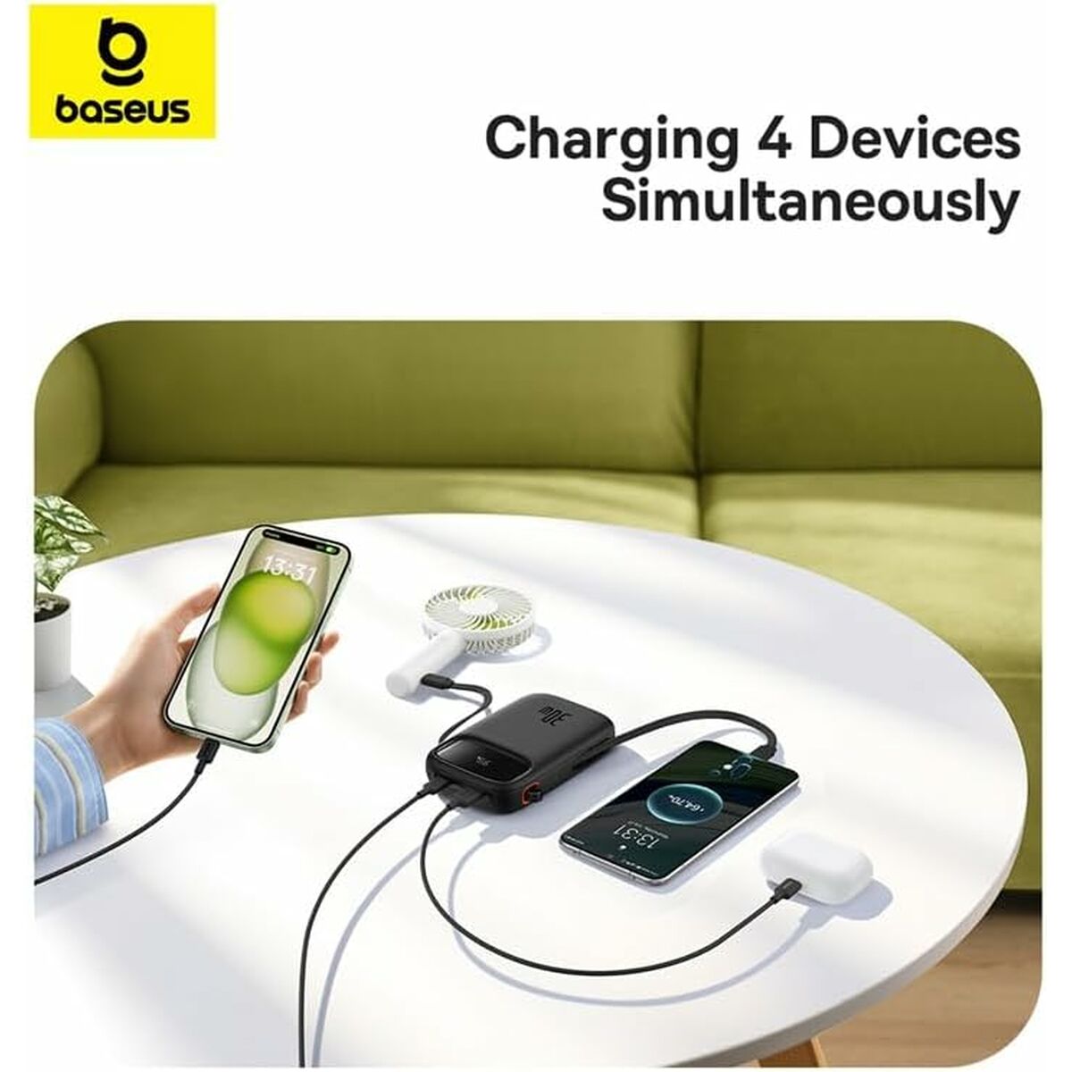 Powerbank Baseus Svart 10000 mAh finns hos Aktivcamping
