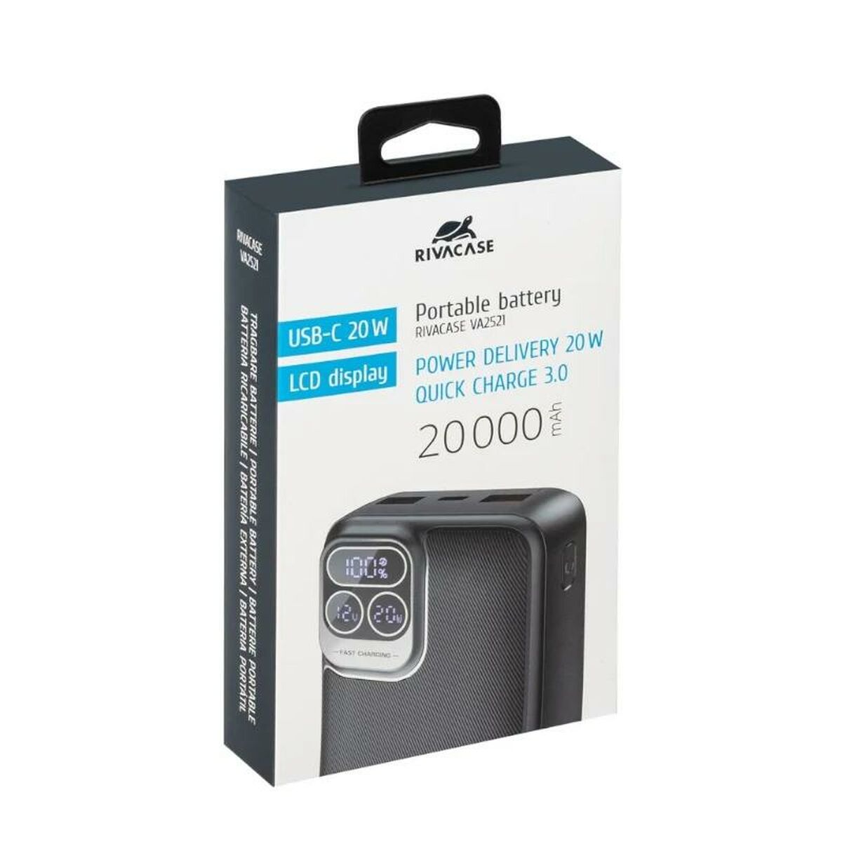 Powerbank Rivacase VA2521 20000 mAh finns hos Aktivcamping