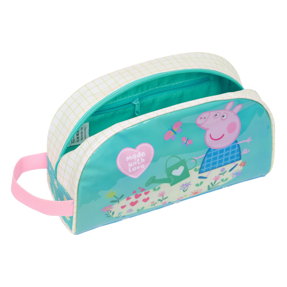 Resenecessär Peppa Pig Pretty flowers Gul Mint 26 x 16 x 9 cm finns hos Aktivcamping