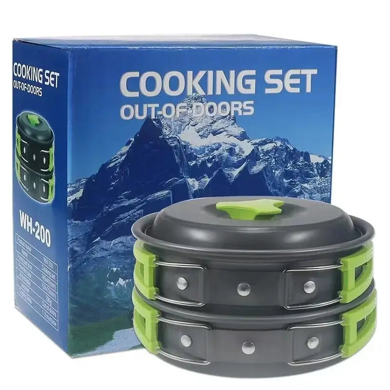 Portabelt Campingkokkärl Set i Aluminium Nonstick för Utomhusbruk finns hos Aktivcamping