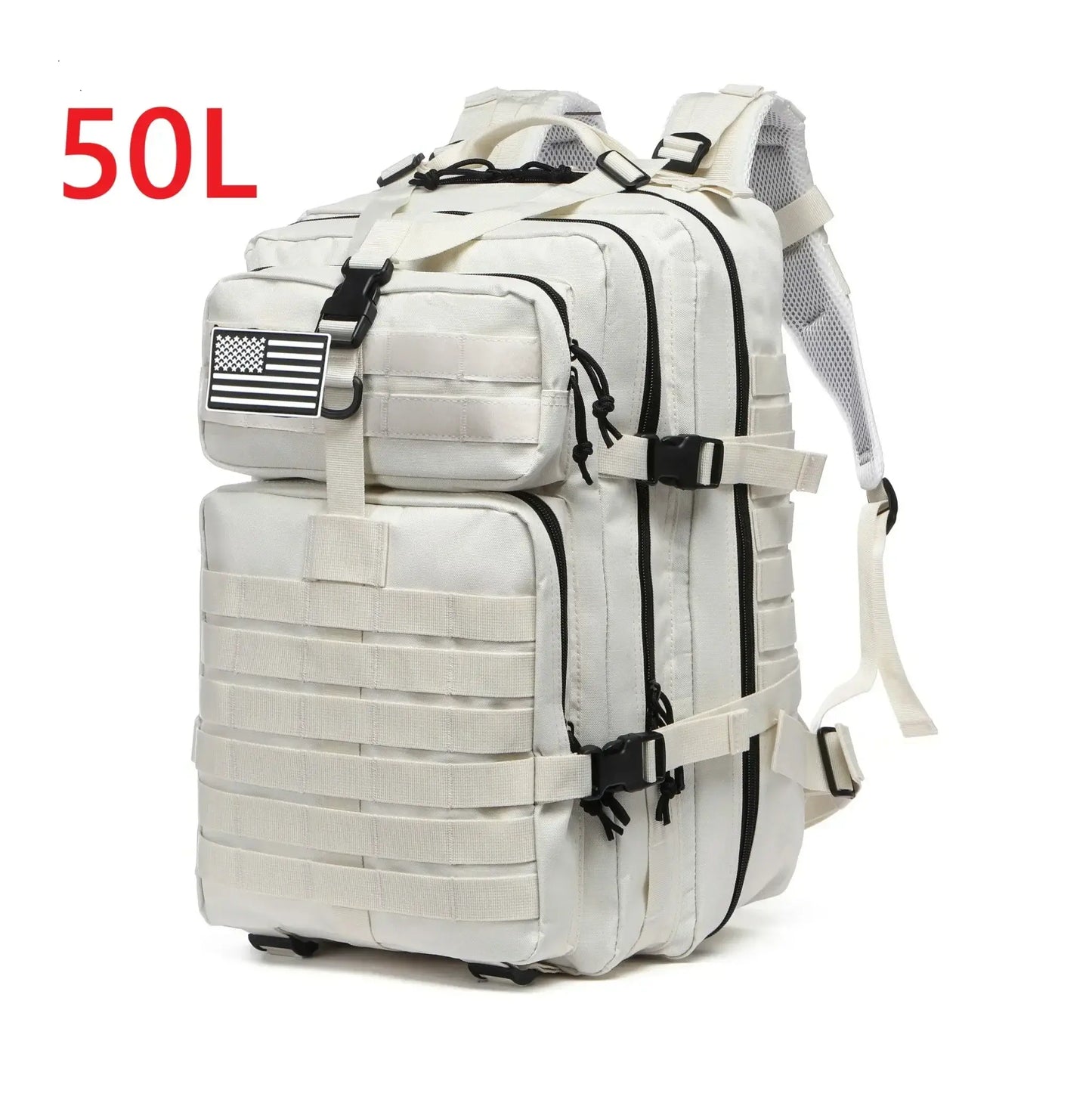 Vattentät Vandringsryggsäck Outdoor Ryggsäck Vit 50L finns hos Aktivcamping