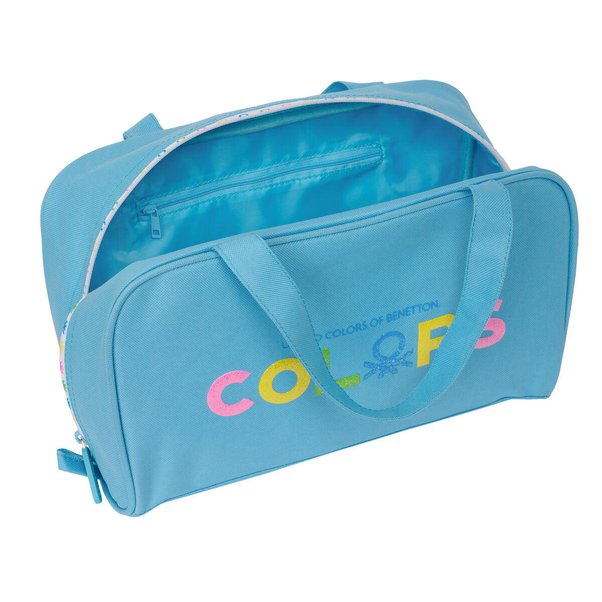 Skolnecessär Benetton Spring Himmelsblå 31 x 14 x 19 cm finns hos Aktivcamping