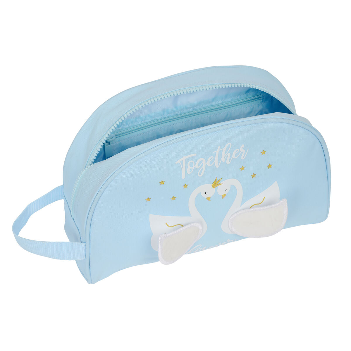 Skolnecessär Glow Lab Cisnes Ljusblå 28 x 18 x 10 cm - finns hos Aktivcamping