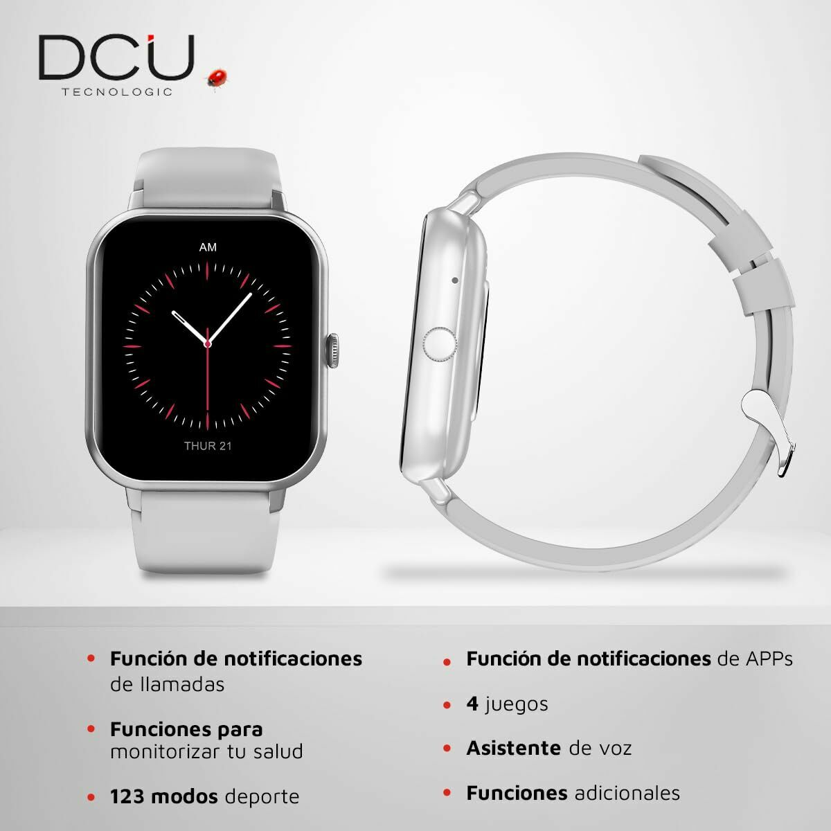 Smartklocka DCU CURVED GLASS PRO 1,83" Grå finns hos Aktivcamping